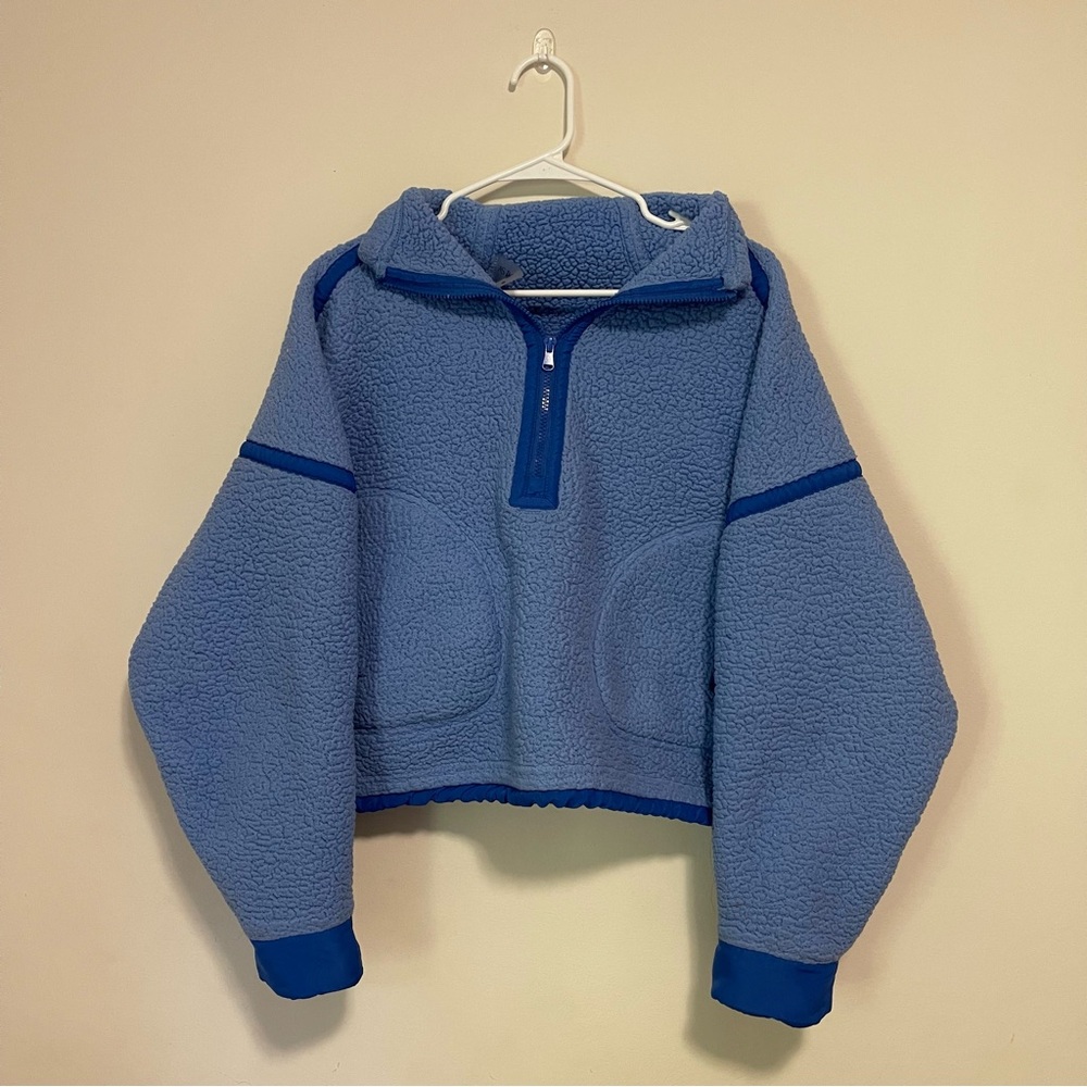 Altar’d State Blue-Multi Lift Ticket Pullover
